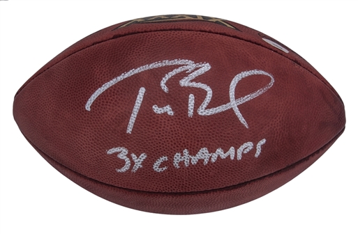 Tom Brady Signed & Inscribed Super Bowl XXXIX Official NFL Football (Tristar)